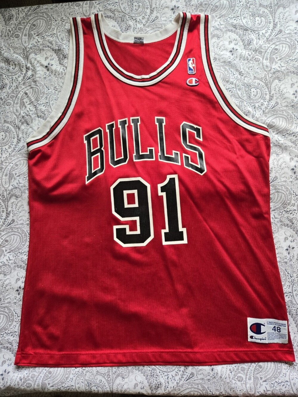 VINTAGE 90s Chicago Bulls Dennis Rodman Jersey